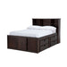 Elements International Vista Captain Bed Twin Storage Bed in Brown image