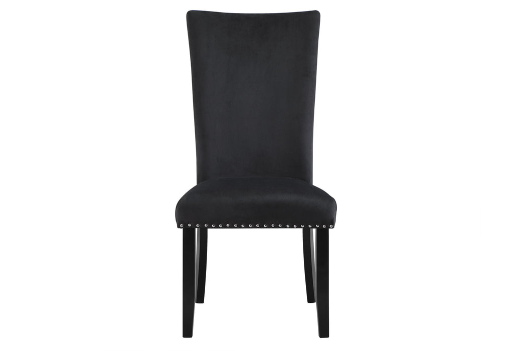 D02 DINING TABLE + 8 D03 BLACK DINING CHAIRS - Furniture House (VA)