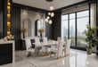 D12 DINING TABLE NATURAL+ 6 D12 DINING CHAIR BEIGE NATURAL - Furniture House (VA)