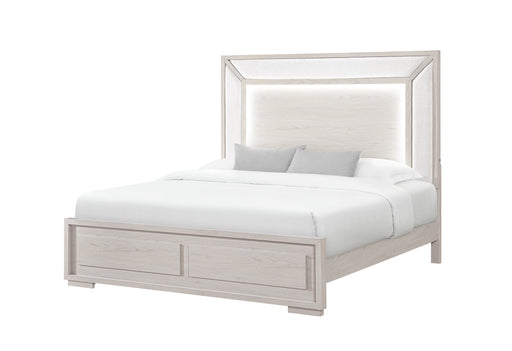 CLARA BEIGE QUEEN BED WITH LED - Furniture House (VA)