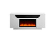 AILEEN WHITE 76" ENT UNIT W/LED, SPEAKERS, CRYSTAL AND POP-UP DOORS - Furniture House (VA)