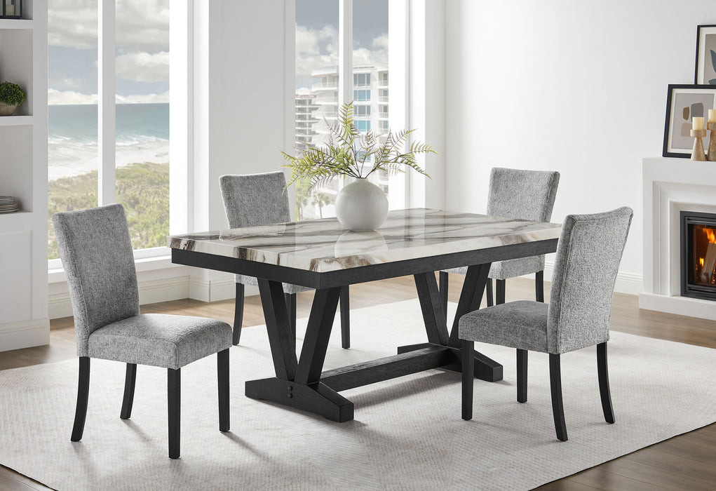 D1319DT BLK/WHT AND 8 D1319DC LT GREY - Furniture House (VA)