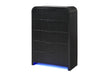 BECKETT WHT/BLK CHEST W/ LED - Furniture House (VA)