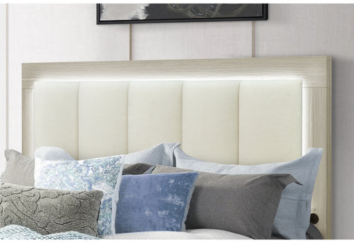 EMMA NATURAL/WHITE QUEEN BED GROUP - Furniture House (VA)
