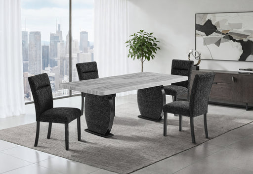 D2502 DINING TABLE AND 4 DINING CHAIRS - Furniture House (VA)