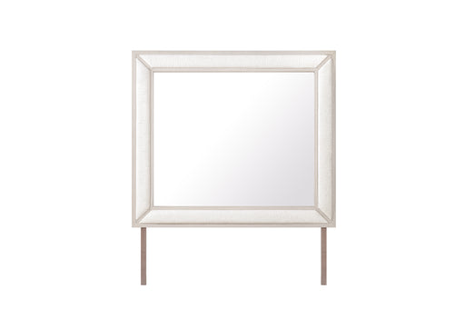 CLARA BEIGE UPHOLSTERED MIRROR - Furniture House (VA)