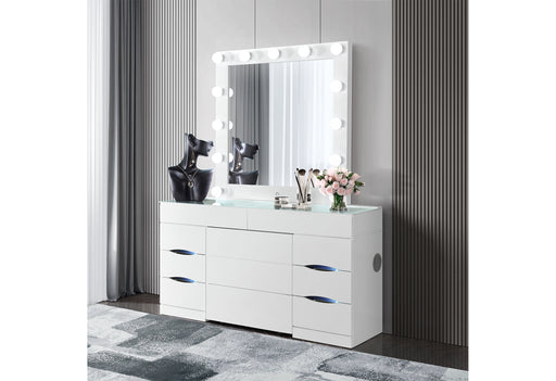 ELLA WHITE VANITY WITH SPEAKER - Furniture House (VA)