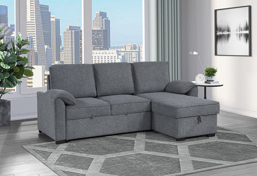 U0808 DARK GREY REVERSIBLE SOFA BED - Furniture House (VA)
