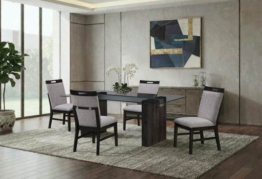 D4238 DINING TABLE AND 4 D4239 DINING CHAIRS - Furniture House (VA)