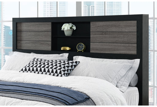 LISBON GREY/BLACK BOOKCASE TWIN BED GROUP - Furniture House (VA)