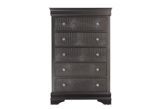 POMPEI METALLIC GREY CHEST - Furniture House (VA)
