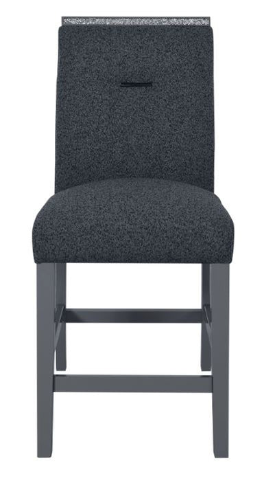 MONACO DARK GREY BAR STOOL KIT OF 2 - Furniture House (VA)