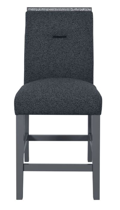 MONACO DARK GREY BAR STOOL KIT OF 2 - Furniture House (VA)