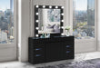 ELLA BLACK VANITY SET WITH STORAGE STOOL - Furniture House (VA)