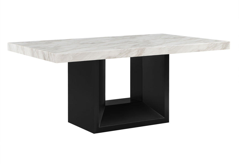 D02 DINING TABLE + 8 D03 BLACK DINING CHAIRS - Furniture House (VA)