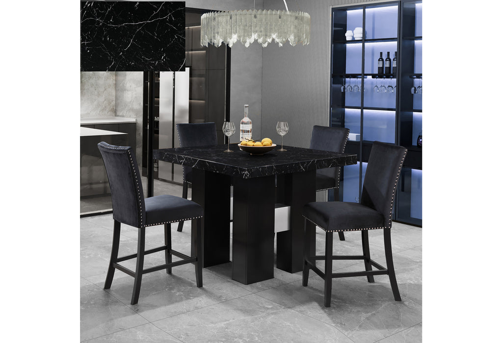 D04 BLACK BAR TABLE + 6 D04BS - Furniture House (VA)