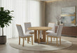 D3124 NATURAL DINING TABLE 48" AND 4 D1248 DINING CHAIR - Furniture House (VA)