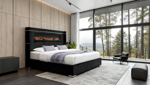 2215 BLACK KING BED - Furniture House (VA)