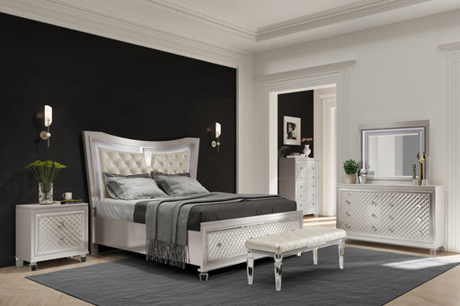 PARIS CHAMPAGNE KING BED GROUP WITH LED - Furniture House (VA)