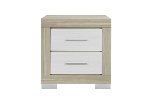 EMMA NATURAL/WHITE NIGHTSTAND - Furniture House (VA)