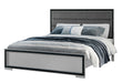 AMELIA GREY/BLACK QUEEN BED, DRESSER, MIRROR AND NIGHTSTAND - Furniture House (VA)
