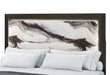 HARMONY BROWN QUEEN BED WITH LED - Furniture House (VA)