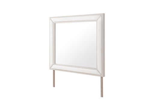 CLARA BEIGE UPHOLSTERED MIRROR - Furniture House (VA)
