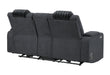 U8000 BLACK PWR CONSOLE REC LOVESEAT W/PHR, LED AND SPEAKER - Furniture House (VA)