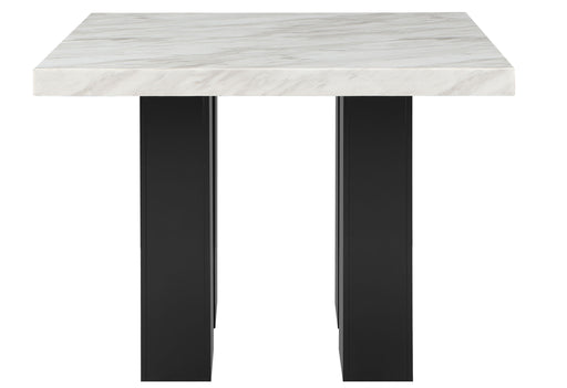 D04 WHITE BAR TABLE AND 6 D04 BLACK BAR STOOL - Furniture House (VA)