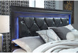 POMPEI METALLIC GREY QUEEN BED, DRESSER, MIRROR AND 2 NIGHTSTANDS - Furniture House (VA)