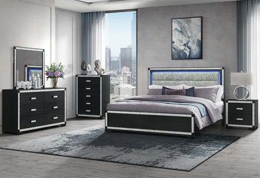 SOLEIL CHARCOAL QUEEN BED GROUP - Furniture House (VA)