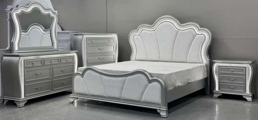 ARIA SILVER QUEEN BED WITH LED - Furniture House (VA)