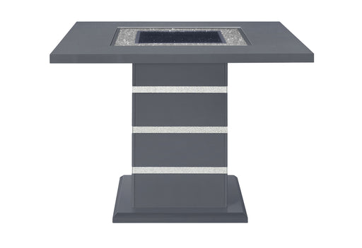 MONACO DARK GREY BAR TABLE AND 8 MONACO DARK GREY BAR STOOLS - Furniture House (VA)