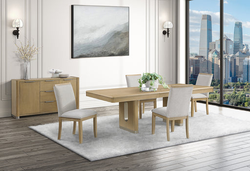 D1248 NATURAL DINING TABLE AND 4 DINING CHAIRS - Furniture House (VA)