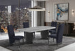 D2502 DINING TABLE AND 4 D12 BLACK DINING CHAIR - Furniture House (VA)