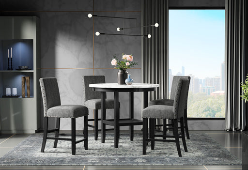 D40011 BAR TABLE + 6 D1622 BAR STOOLS - Furniture House (VA)