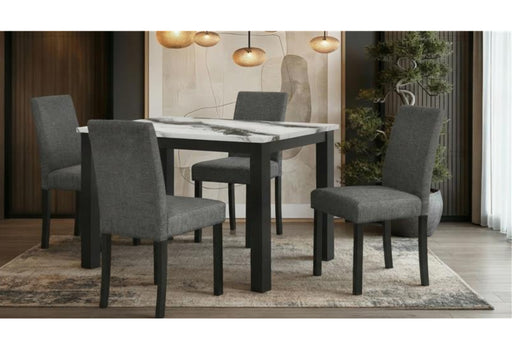 D8032DT PANDA DINING TABLE & D9026DC BLK DINING CHAIR - Furniture House (VA)