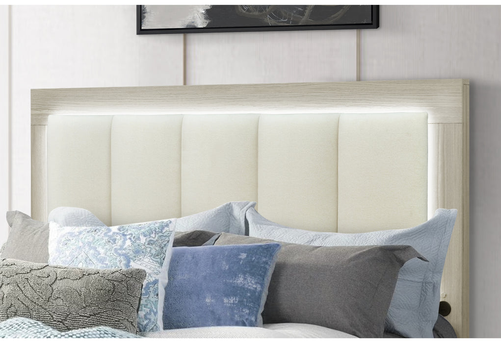 EMMA NATURAL/WHITE FULL BED GROUP - Furniture House (VA)