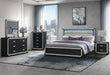 SOLEIL CHARCOAL QUEEN BED GROUP WITH COOLER AND SPEAKER - Furniture House (VA)