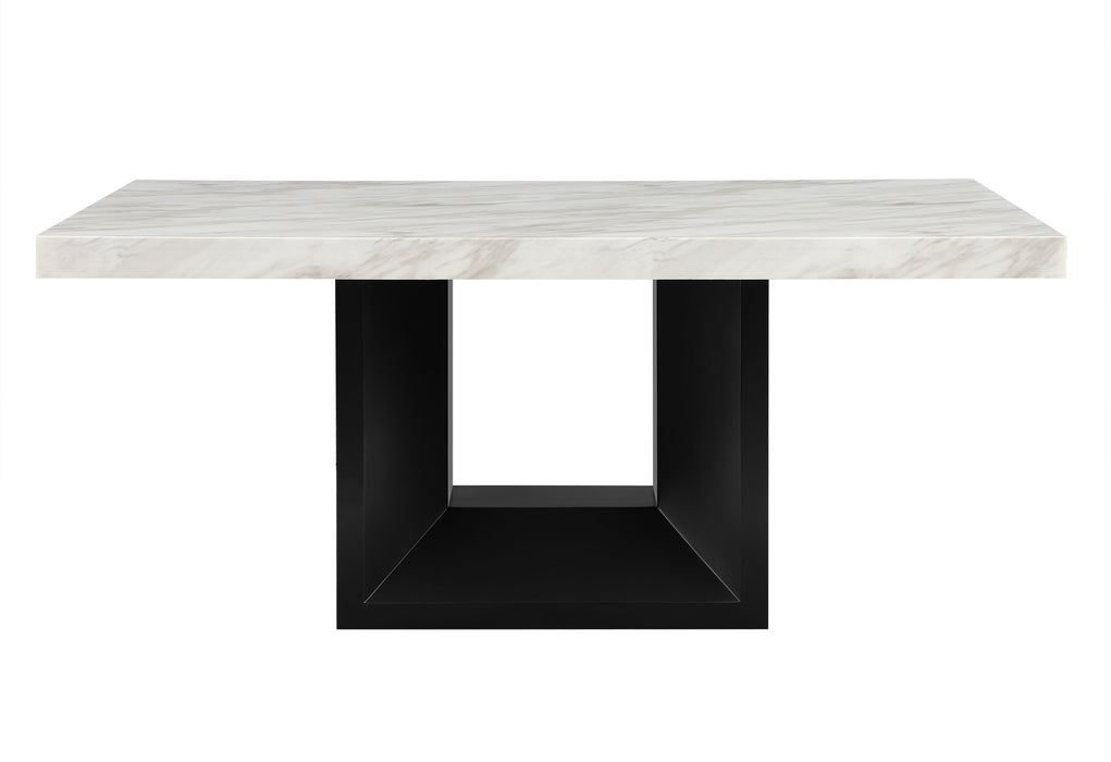 D02 DINING TABLE + 8 D03 BLACK DINING CHAIRS - Furniture House (VA)