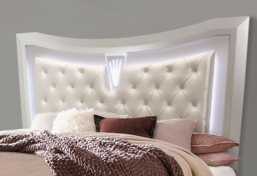 PARIS CHAMPAGNE KING BED GROUP WITH LED - Furniture House (VA)