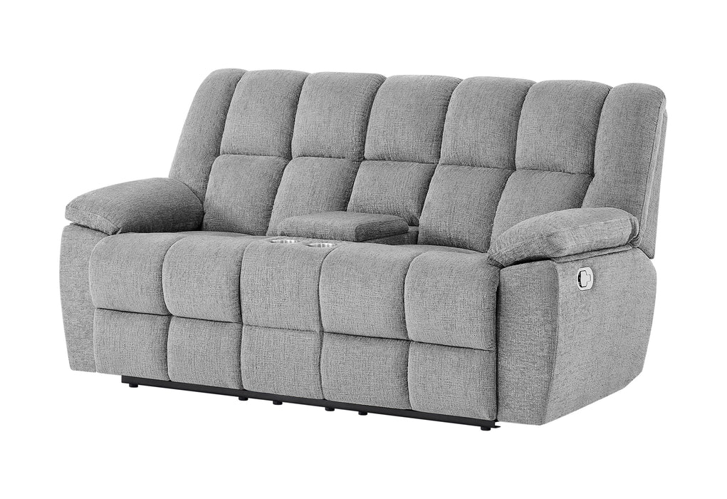U6000 SMOKE CONSOLE RECLINING LOVESEAT - Furniture House (VA)