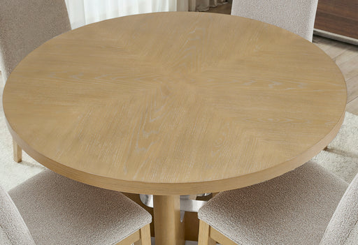 D3124 NATURAL DINING TABLE 48" AND 4 D1248 DINING CHAIR - Furniture House (VA)