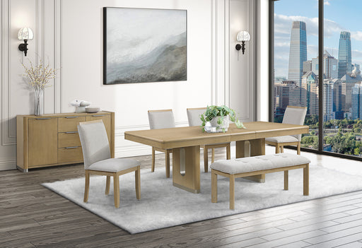 D1248 DINING TABLE, 4 DINING CHAIRS AND BENCH - Furniture House (VA)