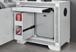 SOLEIL WHITE KING BED GROUP WITH COOLER AND SPEAKER - Furniture House (VA)