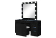 ELLA BLACK VANITY SET WITH STORAGE STOOL - Furniture House (VA)