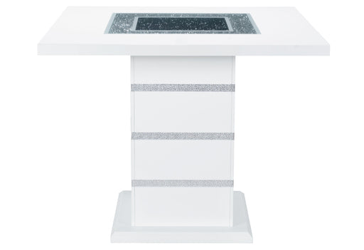 MONACO WHITE BAR TABLE + 8 MONACO BS-N - Furniture House (VA)