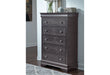 POMPEI METALLIC GREY KING BED GROUP WITH LED - Furniture House (VA)