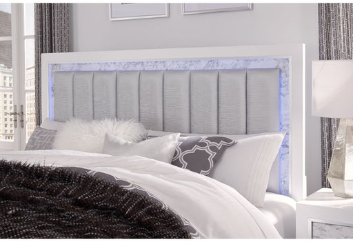 SANTORINI WHITE KING BED - Furniture House (VA)