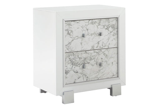 SANTORINI WHITE NIGHTSTAND - Furniture House (VA)